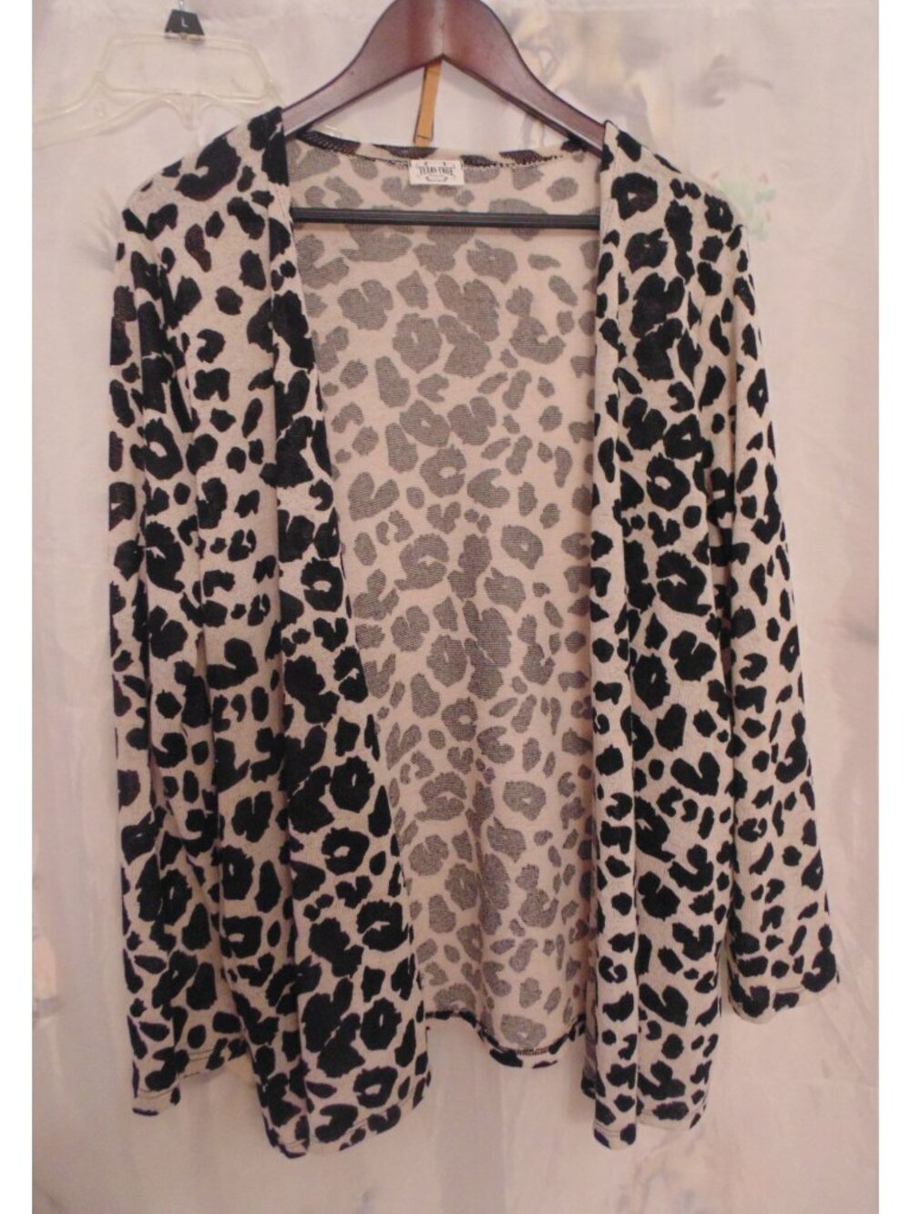 Ladies Texas True Threads Animal Leopard Print Cardigan size XL NWOT